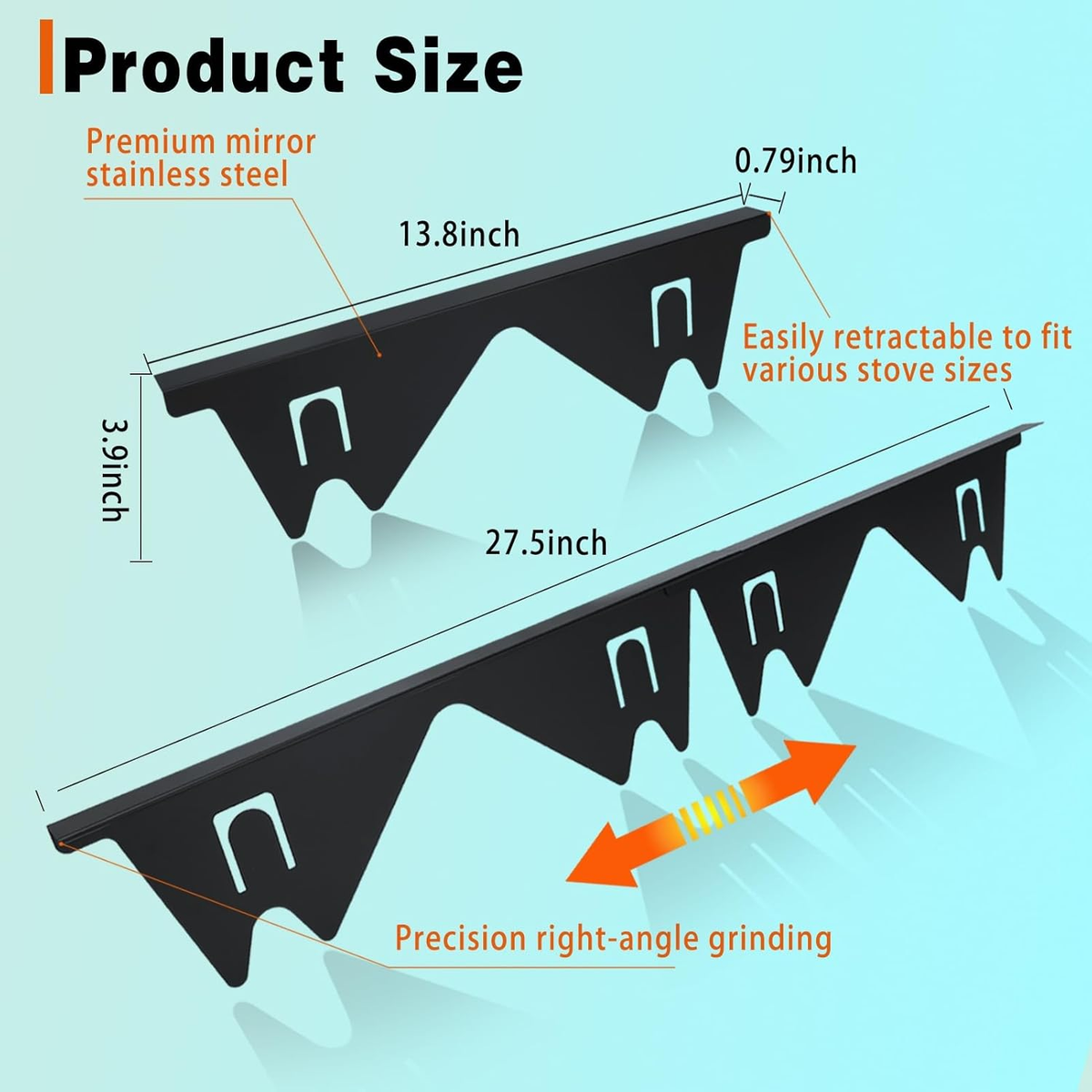 💥Hot Sale 💫2 Pack Stove Gap Filler Easy Retractable