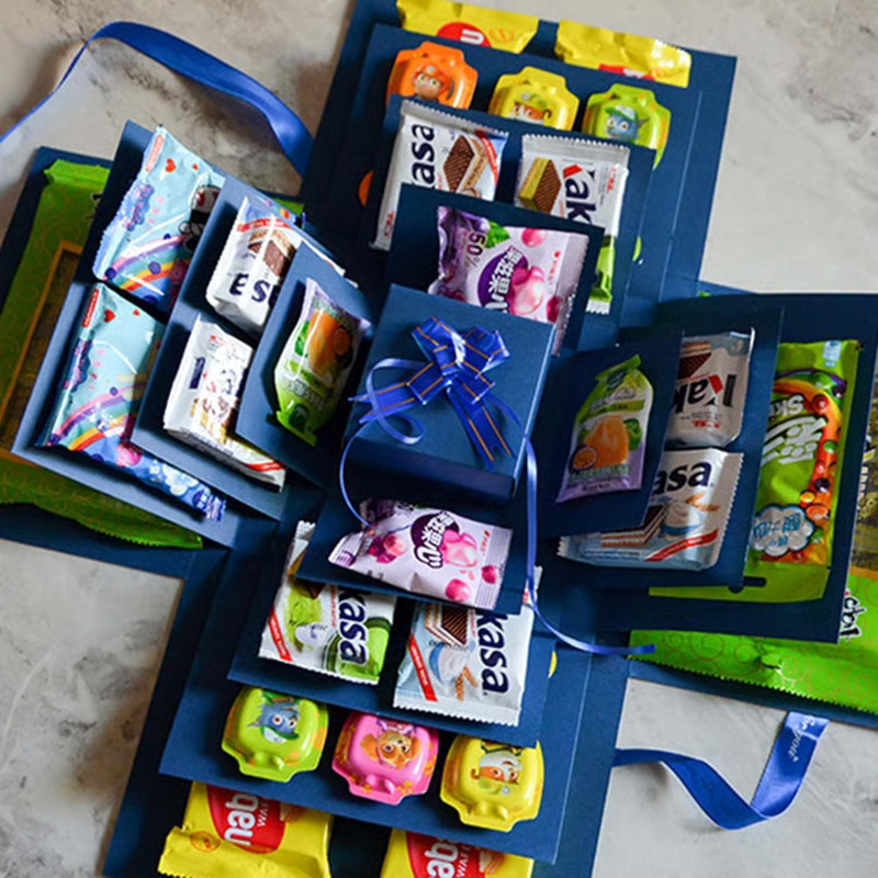🎅💸 2025 Creative Christmas Gift Box🎁5-Story Surprise Explosion Gift Box with Ribbon
