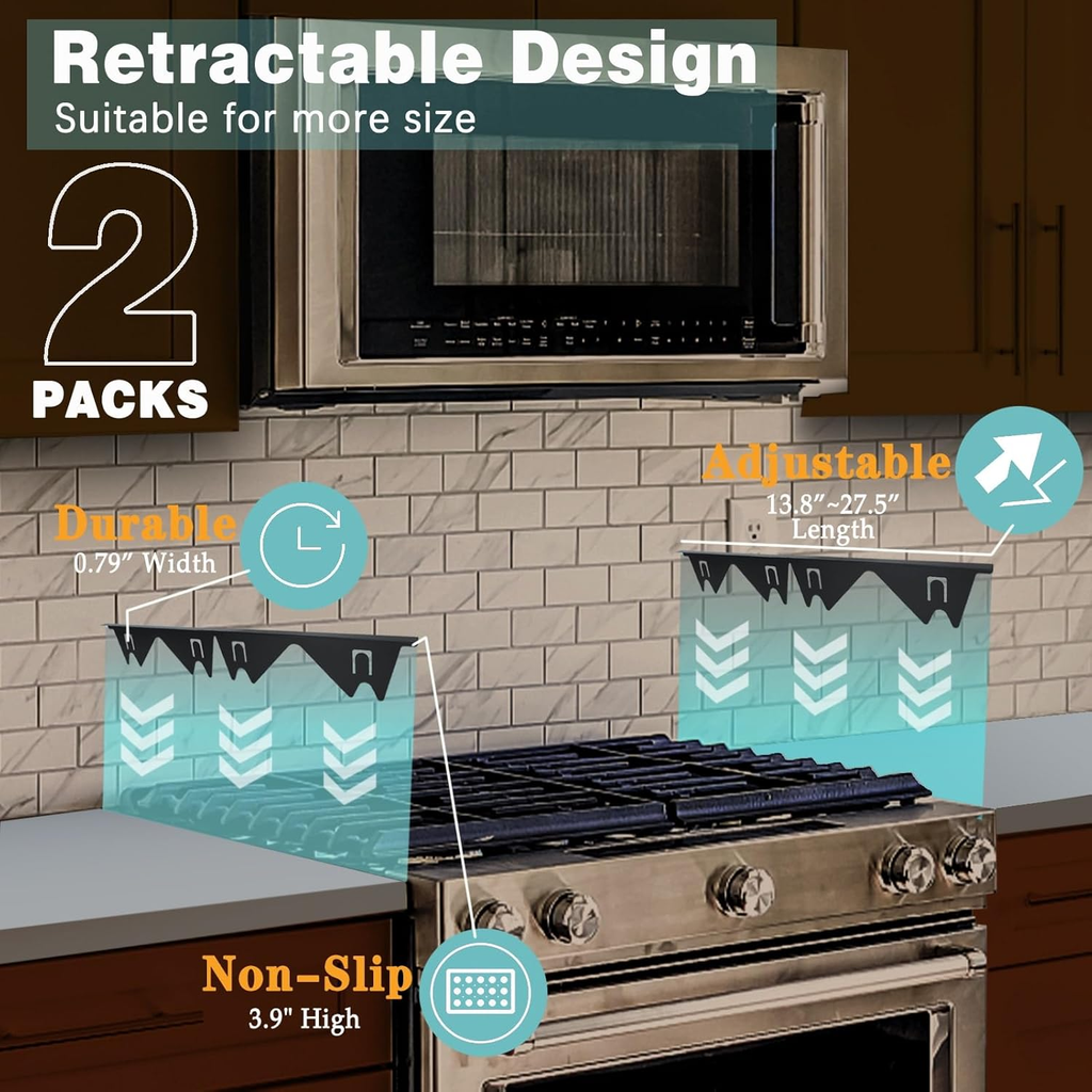 💥Hot Sale 💫2 Pack Stove Gap Filler Easy Retractable