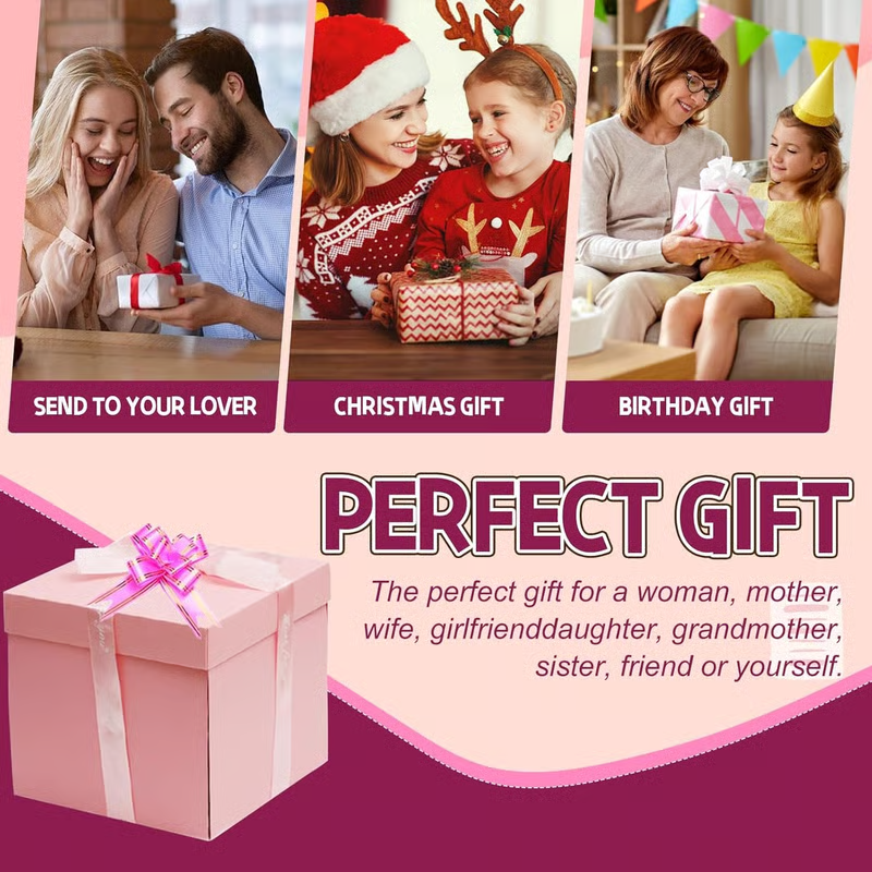 🎅💸 2025 Creative Christmas Gift Box🎁5-Story Surprise Explosion Gift Box with Ribbon