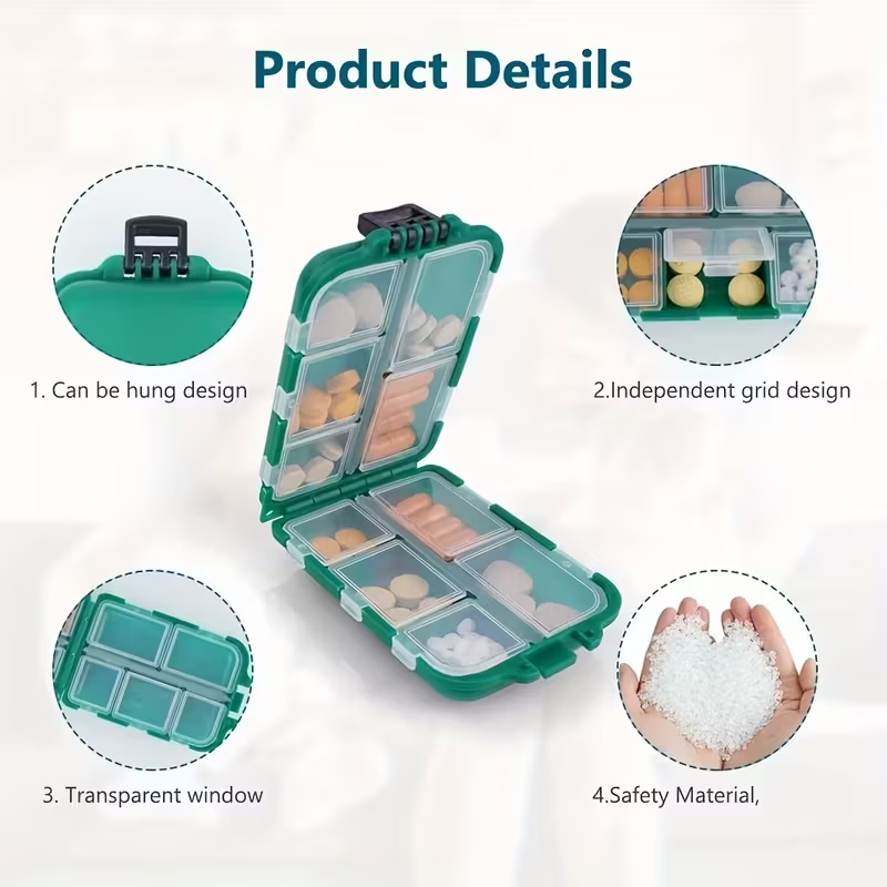 🔥Hot Sale ✨Travel Waterproof Moisture-Proof Pill Organizer
