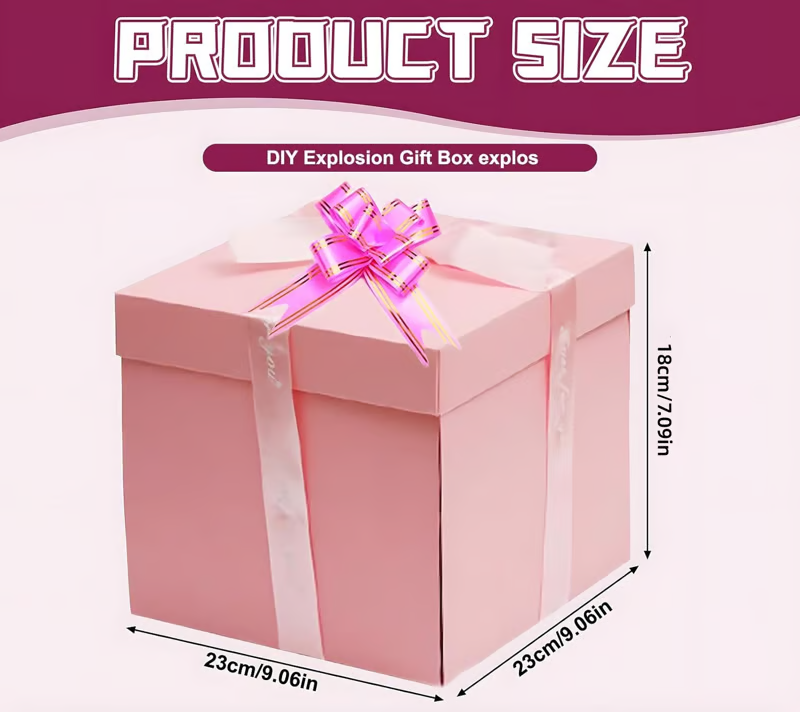 🎅💸 2025 Creative Christmas Gift Box🎁5-Story Surprise Explosion Gift Box with Ribbon